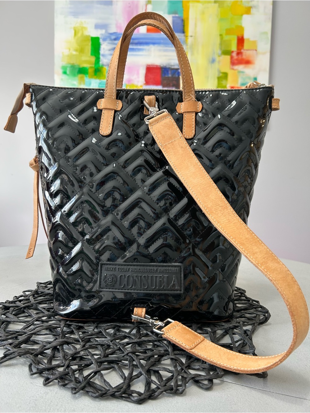 Consuela Inked Quilted Sling + Pouch - Picture 5 of 16